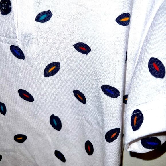 Vintage 1990s Esprit‎ Polka Dot Patterned Short Sleeve Top - Picture 4 of 4